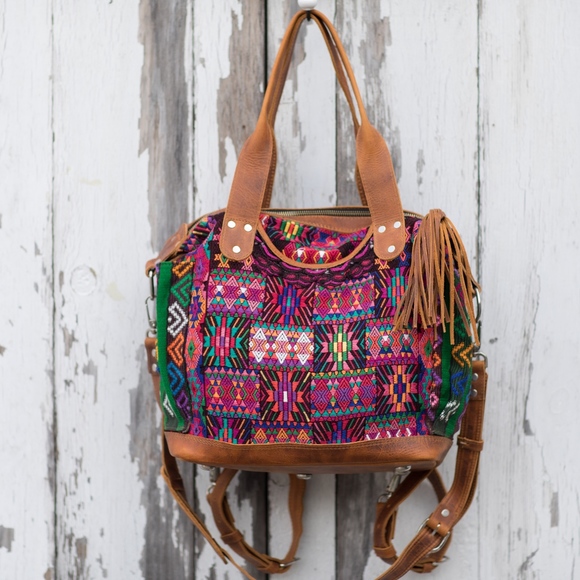 gypsies and debutantes Handbags - Huipil CDB bag convertible day bag backpack